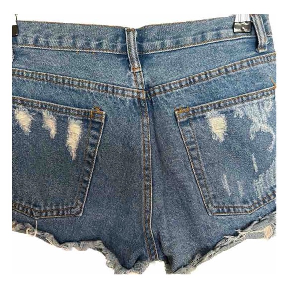 Signature8 Meduim size blue Jean Shorts with shiny stars and moon. - Picture 4 of 4